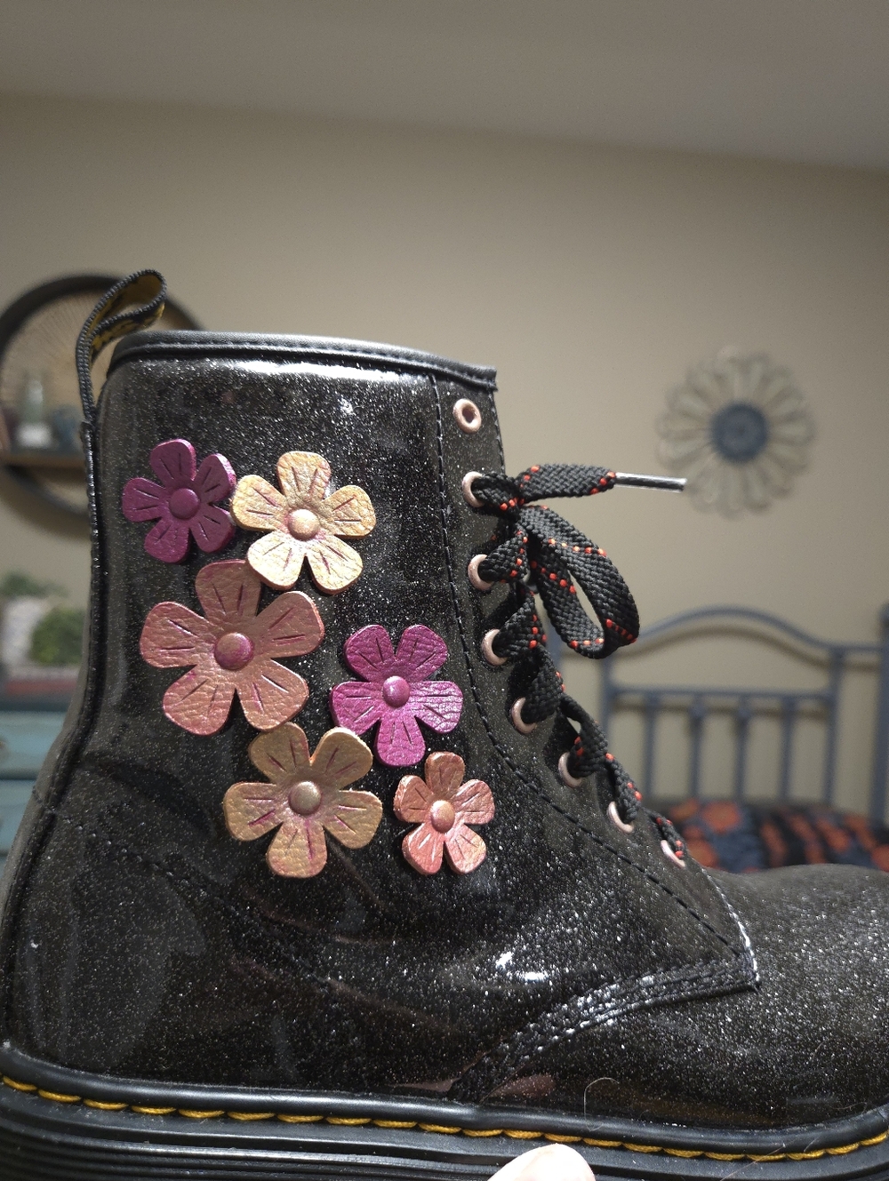 Dr. Martens Boots With Flower Accents - Picture 6 of 7